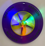 Purple, Green, and Gold Babylon Spinner Frisbees (Dozen)